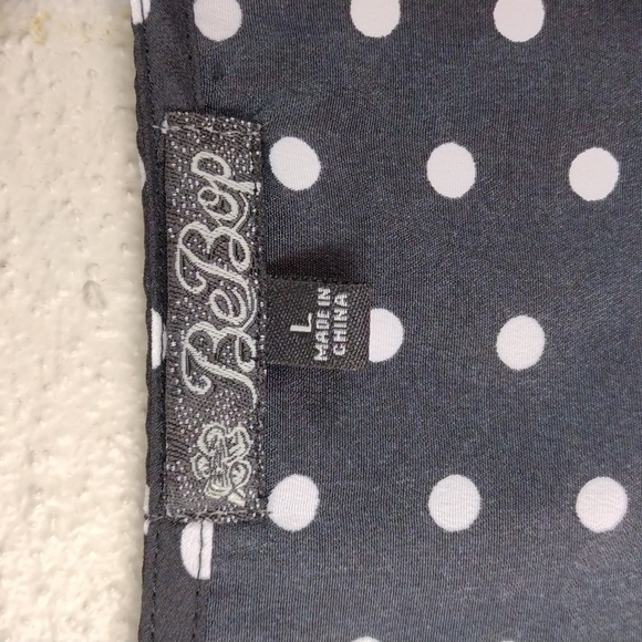 Bebop Black White Multi Pattern Scoop High Low Neck Knee Length Sheath Dress - Picture 7 of 13